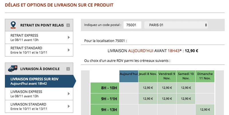 Frais livraison variable