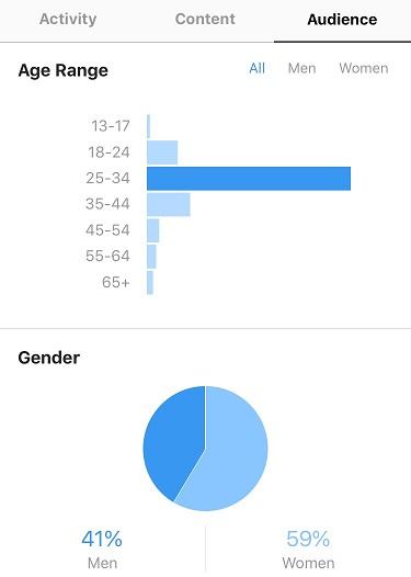 Genre audience Instagram