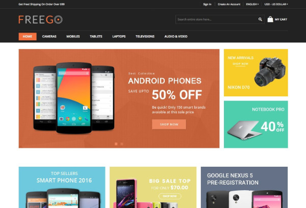 template magento gratuit