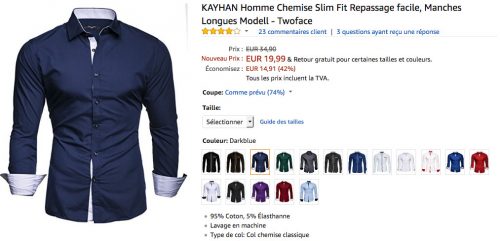 Images sur Amazon pour le e-commerce