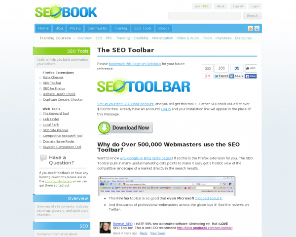 SEO Toolbar for Firefox: Free Firefox SEO Extension / Browser Plug In