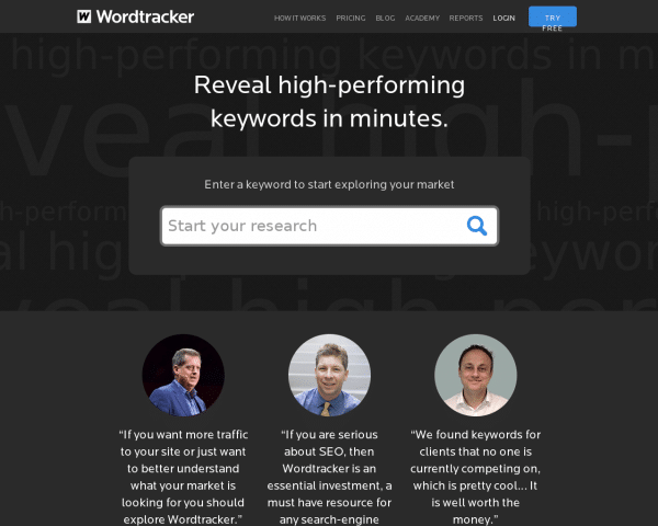 Keyword Research Tools from Wordtracker