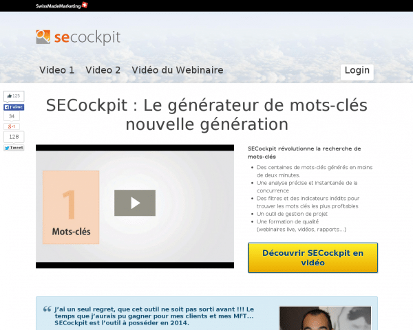 SECockpit, le générateur de mot-clé nouvelle génération - SECockpit Français