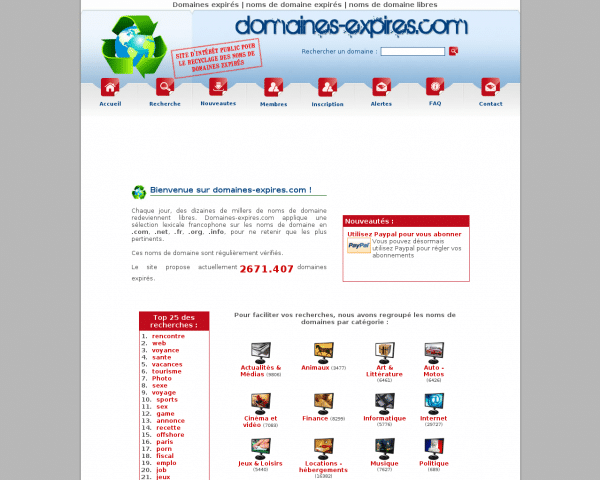 Domaines Expirés : des milliers de noms de domaine expirés enregistrables tout de suite !!!