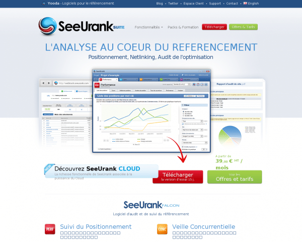 Logiciel d'audit de référencement et suivi du positionnement | SeeUrank