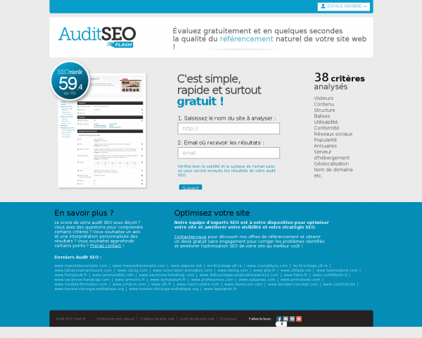 Audit SEO Flash : évaluation gratuite du référencement naturel de site web.