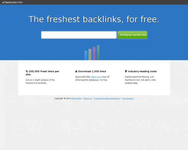 OpenLinkProfiler.org - The freshest backlinks. For free.