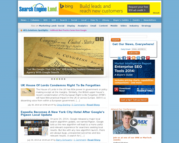 Search Engine Land: Must Read News About Search Marketing & Search Engines