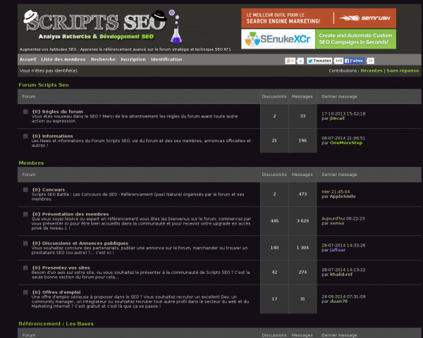⓵ Forum SEO - Forum Référencement Naturel Google