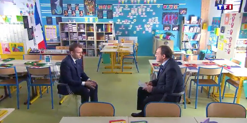 Voici ce qu'il fallait retenir de l'atypique interview du président français sur TF1 enregistrée dans une école de l'Orne